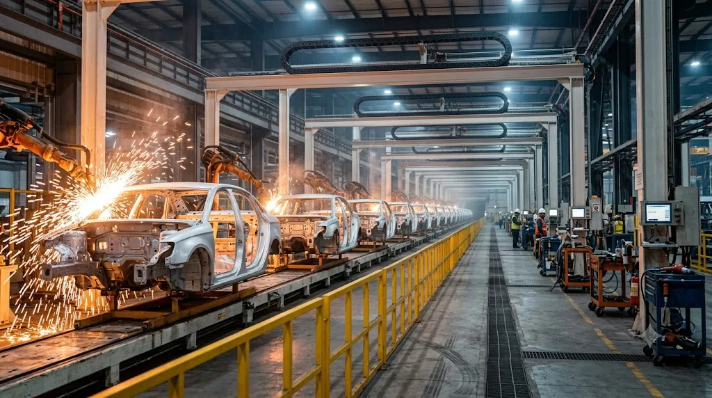Automobile manufacturing production line
