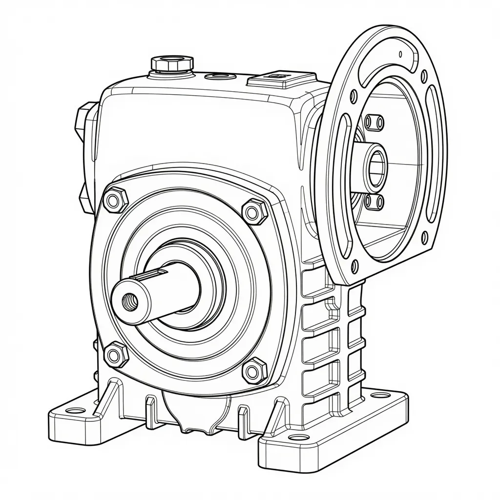 DKS Series dimensional drawing and S-type shaft layout