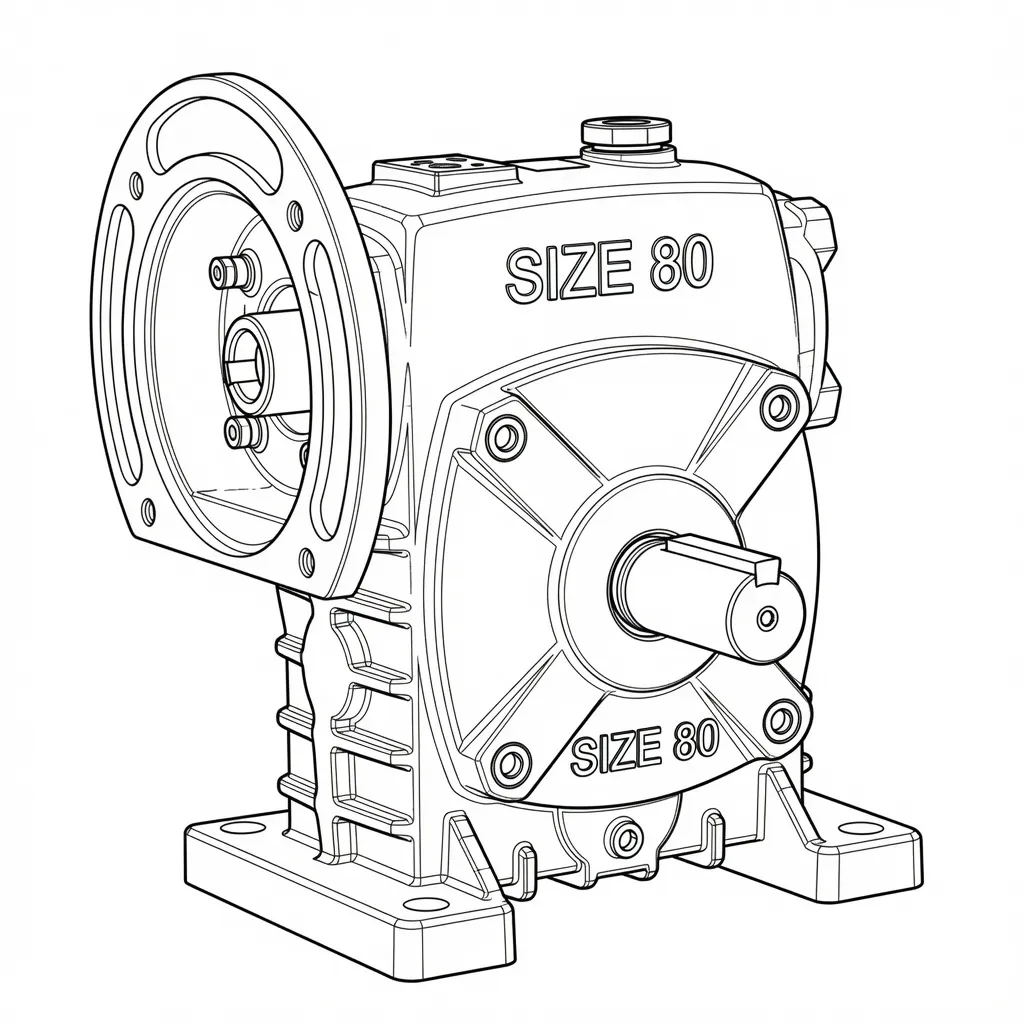 DS Series dimensional drawing and split-housing detail