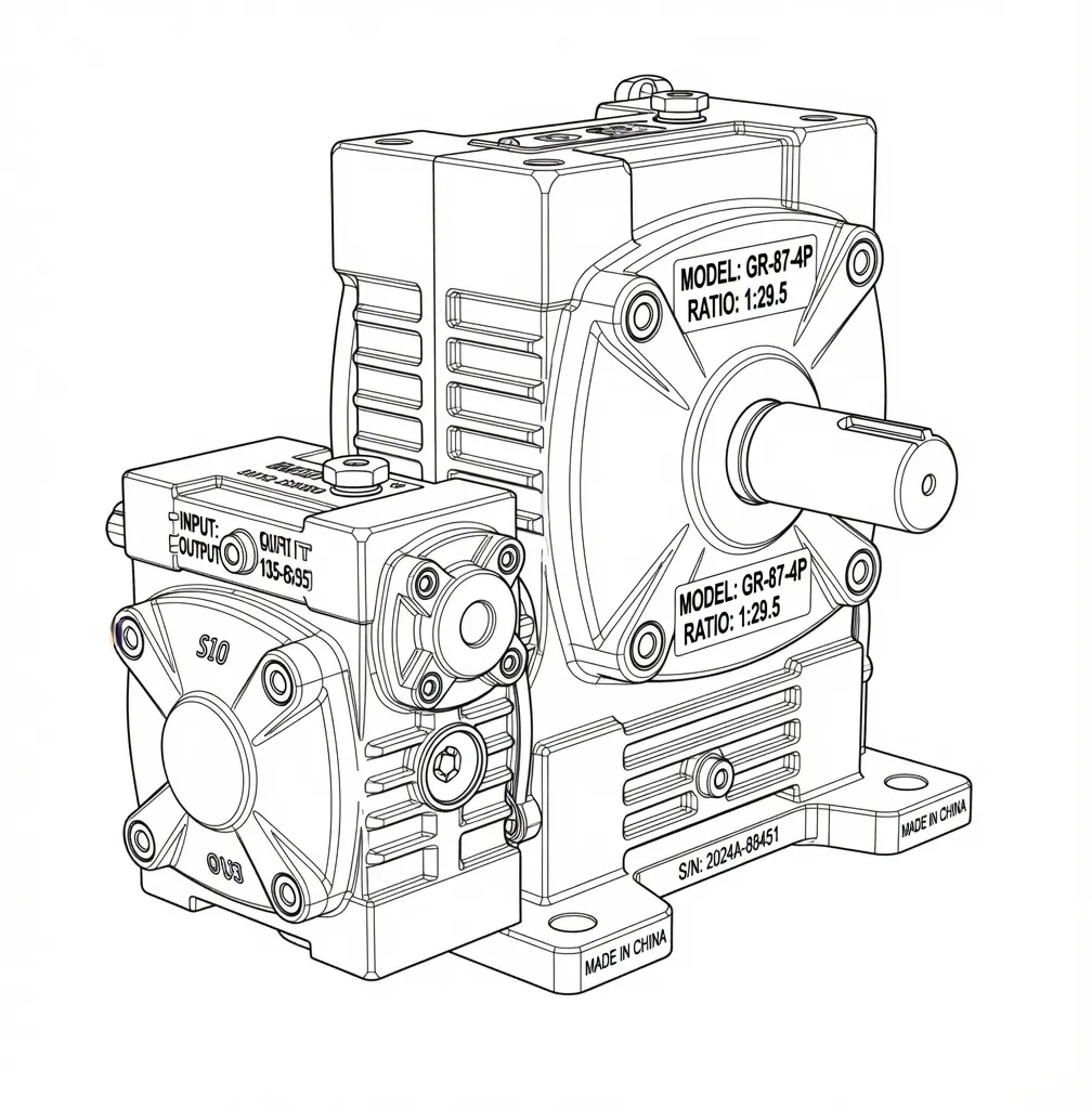 EWA Series dimensional drawing with universal input stage