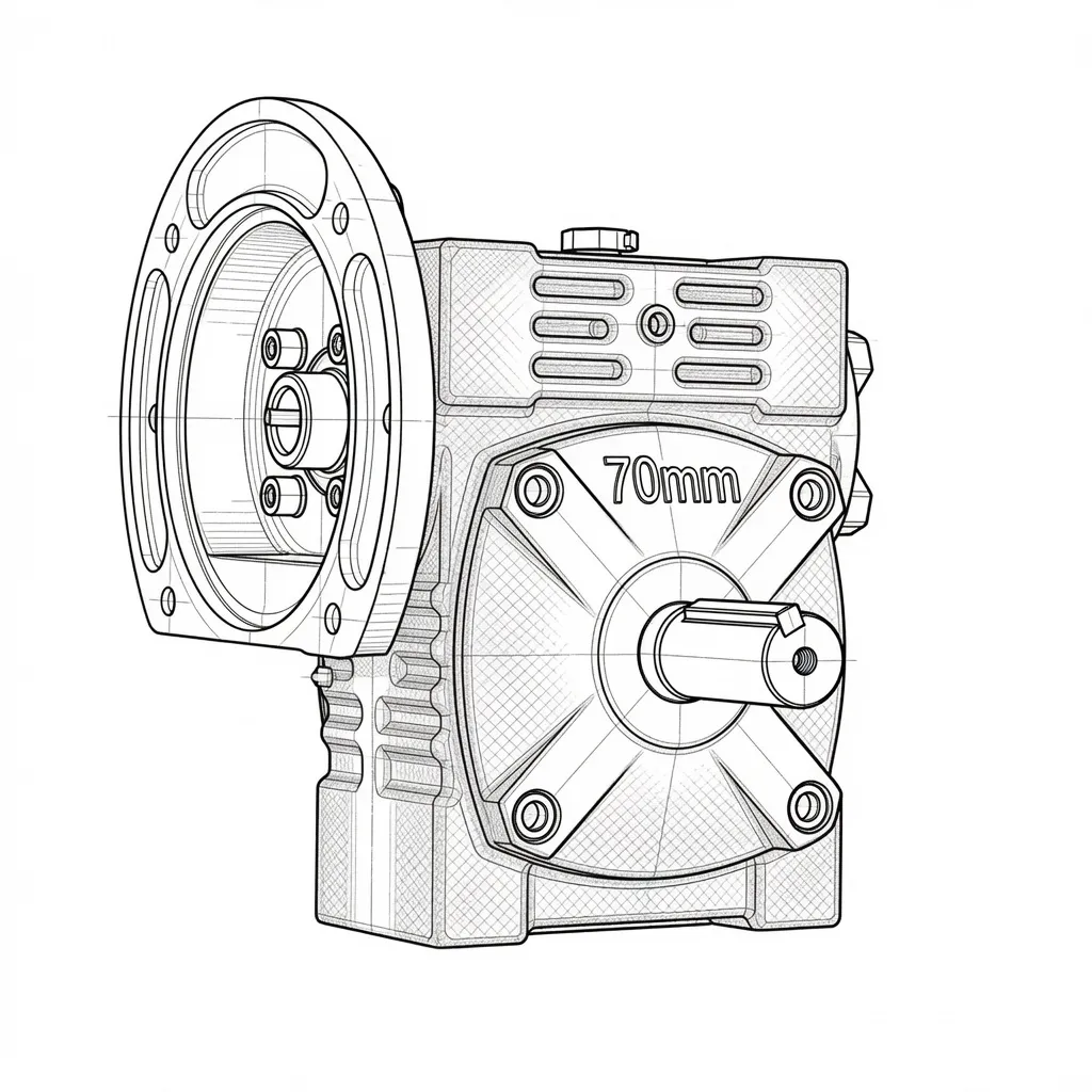 WD Series dimensional drawing