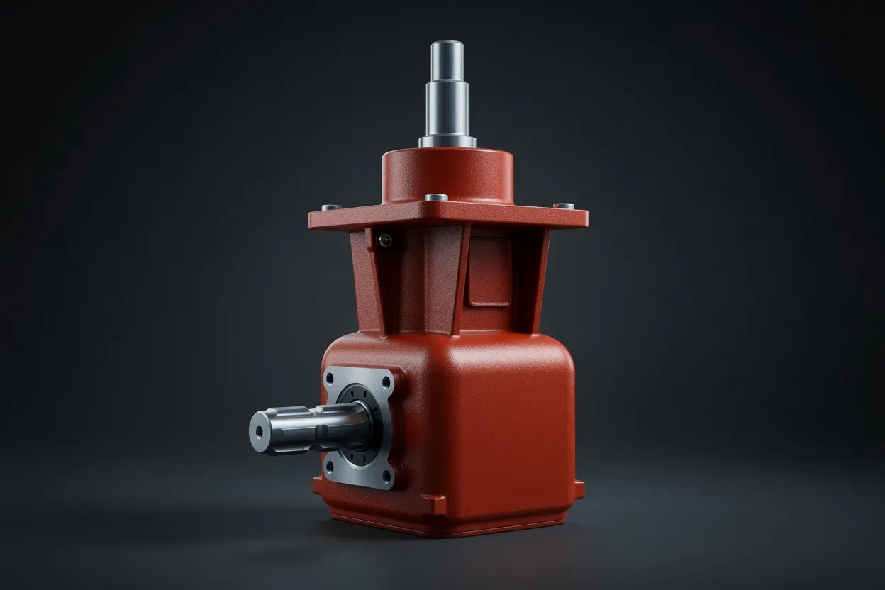 Compact worm reducer for fertiliser spreader field application Compact worm reducer for fertiliser spreader field application