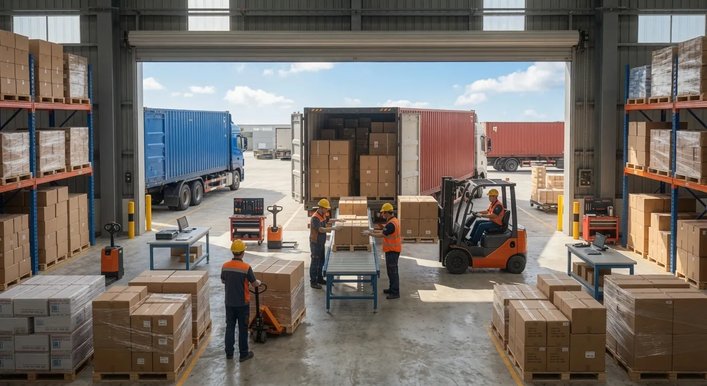 Massive Warehouse Inventory of PTO Shafts, Sprockets, and Roller Chains